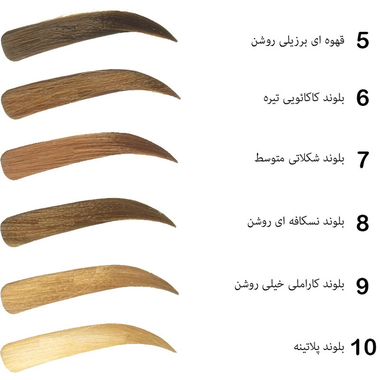 رنگ ابروی مارال شماره 5 قهوه ای برزیلی روشن – حجم 15 میل
